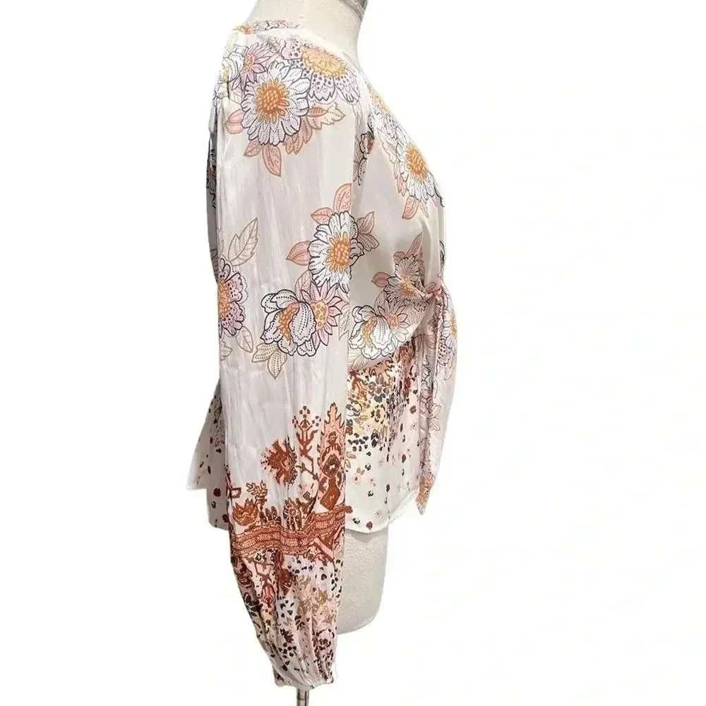 FREE PEOPLE Run Free Tunic in Ivory Size S